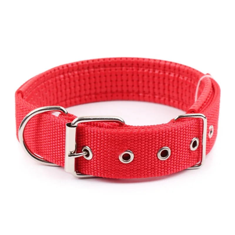 Solid Nylon Dog Collar for Small Medium and Large Dogs – Adjustable Breakaway Pet Collar