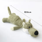 Cartoon Plush Puppy Dog Toy with Squeaker – Soft Chew Toy for Small Dogs Teeth Grinding & Interactive Play