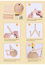 Cat Scratching Ball Toy with Sisal Rope – Wooden Kitten Scratcher for Claw Grinding, Interactive Play & Furniture Protection