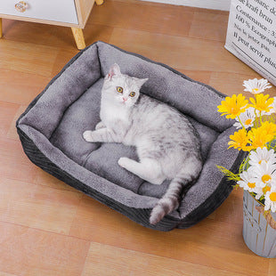 Soft Flannel Pet Blanket for Dogs & Cats – Cozy Warm Pet Sleeping Mat for Bed, Sofa, Crate & Travel