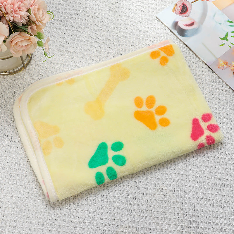 Soft Flannel Pet Blanket for Dogs & Cats – Cozy Warm Pet Sleeping Mat for Bed, Sofa, Crate & Travel