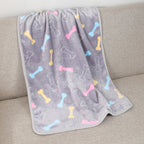 Soft Flannel Pet Blanket for Dogs & Cats – Cozy Warm Pet Sleeping Mat for Bed, Sofa, Crate & Travel