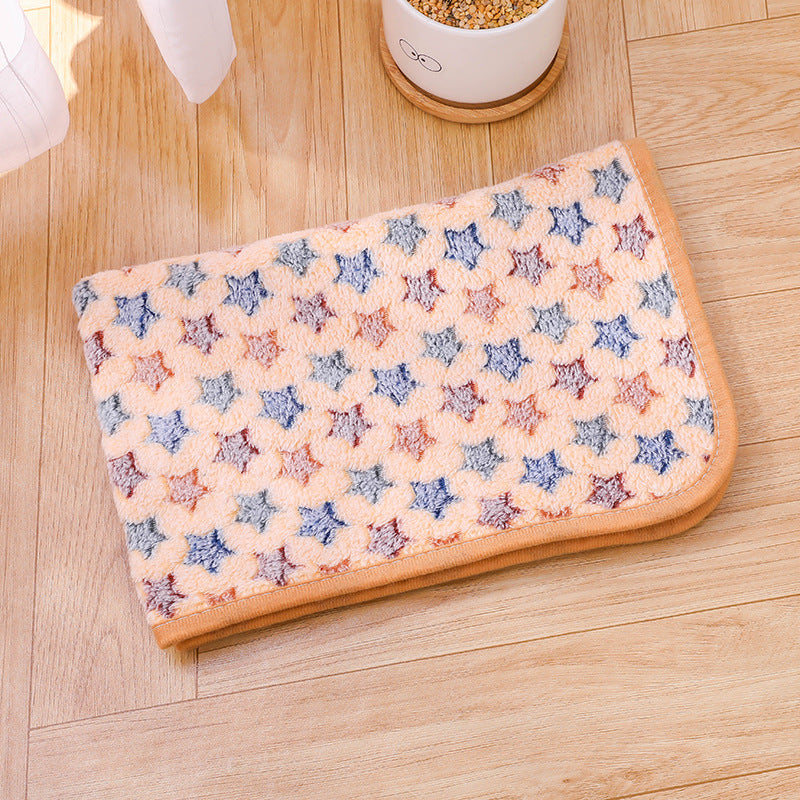 Soft Flannel Pet Blanket for Dogs & Cats – Cozy Warm Pet Sleeping Mat for Bed, Sofa, Crate & Travel