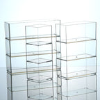Slim Transparent Storage Box – Narrow Long PET Organizer for Kitchen & Bathroom