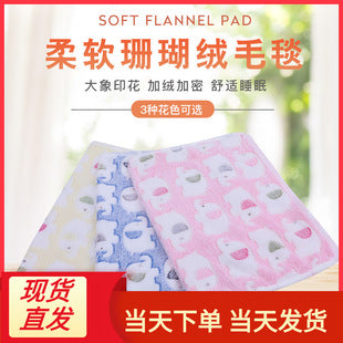 Soft Flannel Pet Blanket for Dogs & Cats – Cozy Warm Pet Sleeping Mat for Bed, Sofa, Crate & Travel