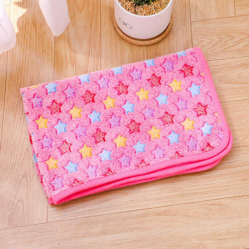 Soft Flannel Pet Blanket for Dogs & Cats – Cozy Warm Pet Sleeping Mat for Bed, Sofa, Crate & Travel