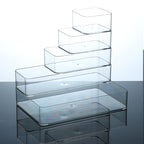 Slim Transparent Storage Box – Narrow Long PET Organizer for Kitchen & Bathroom