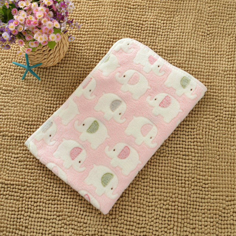Soft Flannel Pet Blanket for Dogs & Cats – Cozy Warm Pet Sleeping Mat for Bed, Sofa, Crate & Travel