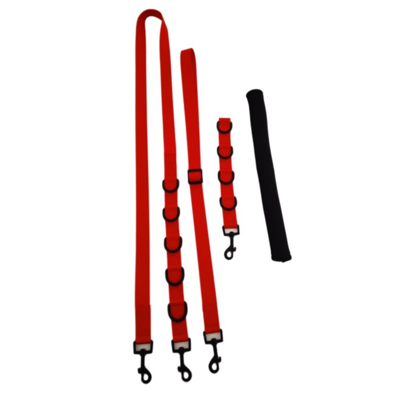 3-Piece Dog Grooming Leash Set – Adjustable Pet Bath Restraint with Neck & Auxiliary Rope, Anti-Choke Sleeve