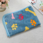 Soft Flannel Pet Blanket for Dogs & Cats – Cozy Warm Pet Sleeping Mat for Bed, Sofa, Crate & Travel
