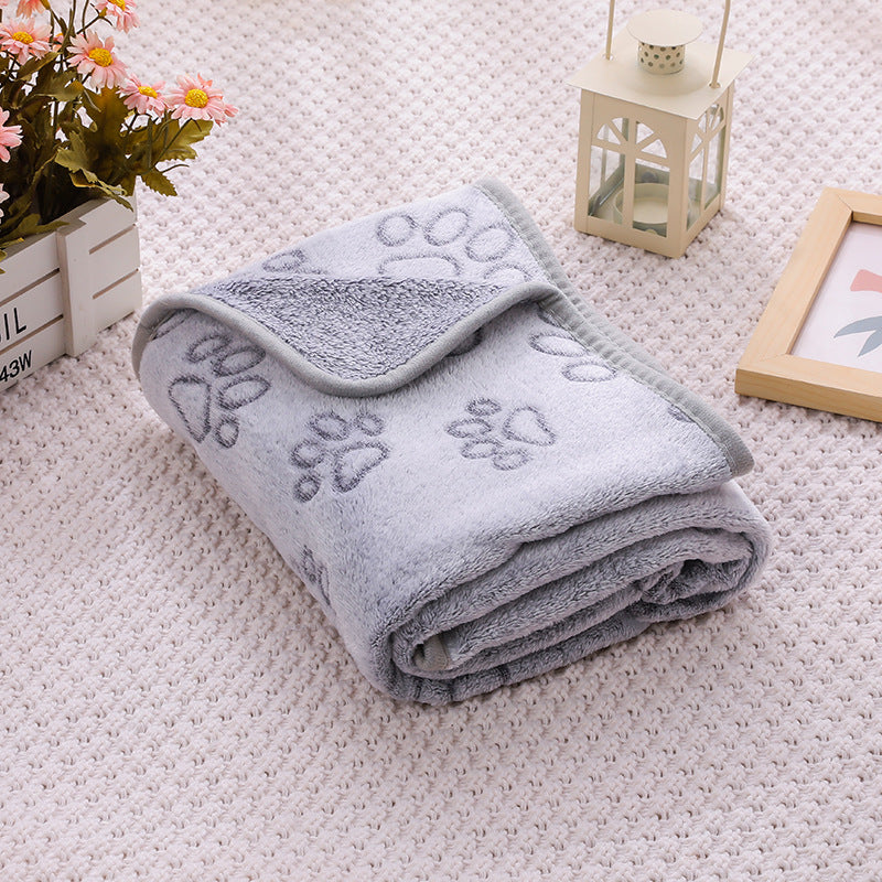 Soft Flannel Pet Blanket for Dogs & Cats – Cozy Warm Pet Sleeping Mat for Bed, Sofa, Crate & Travel