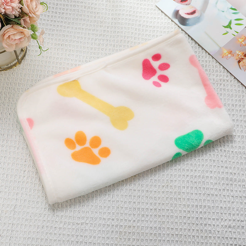 Soft Flannel Pet Blanket for Dogs & Cats – Cozy Warm Pet Sleeping Mat for Bed, Sofa, Crate & Travel