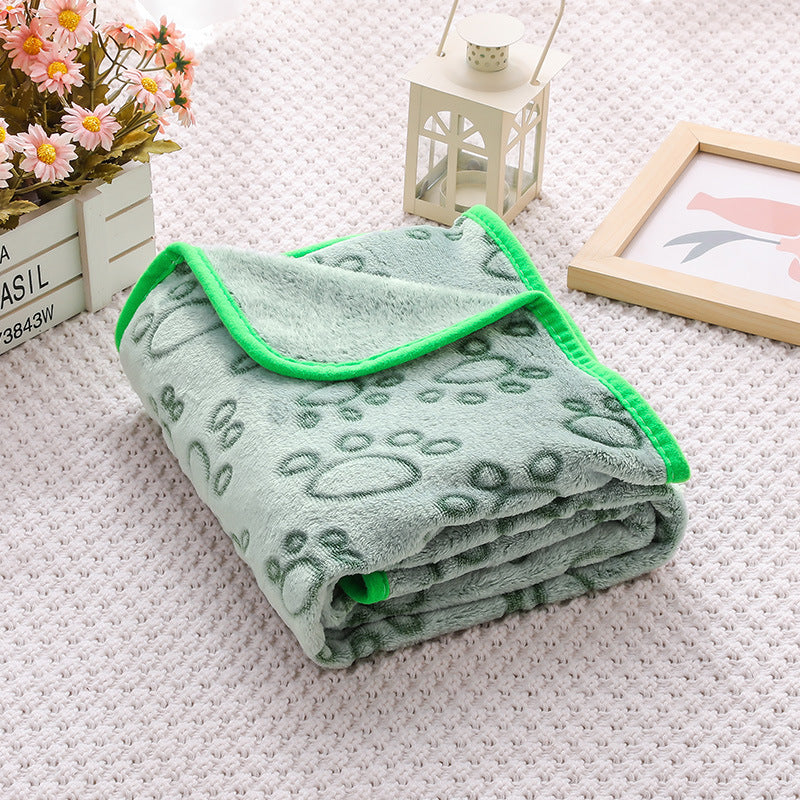 Soft Flannel Pet Blanket for Dogs & Cats – Cozy Warm Pet Sleeping Mat for Bed, Sofa, Crate & Travel