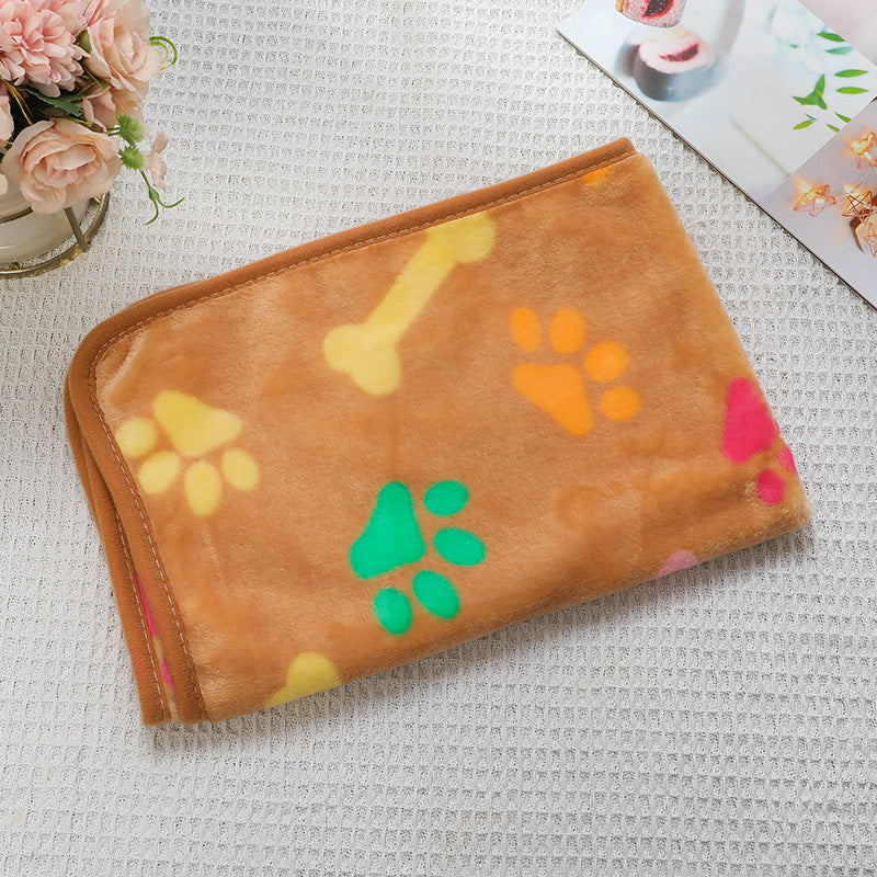 Soft Flannel Pet Blanket for Dogs & Cats – Cozy Warm Pet Sleeping Mat for Bed, Sofa, Crate & Travel