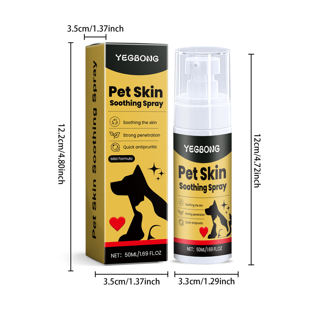 Pet Skin Care Spray 50ml – Soothing Skin Support & Coat Care Spray for Dogs and Cats