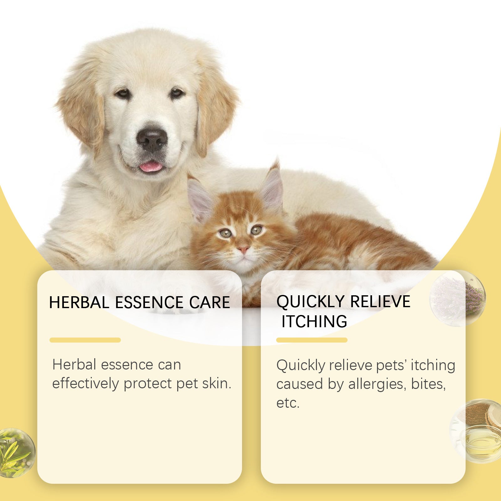 Pet Skin Care Spray 50ml – Soothing Skin Support & Coat Care Spray for Dogs and Cats
