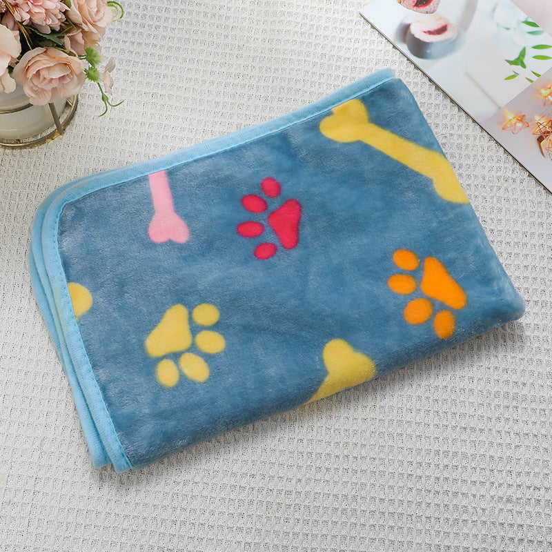 Soft Flannel Pet Blanket for Dogs & Cats – Cozy Warm Pet Sleeping Mat for Bed, Sofa, Crate & Travel