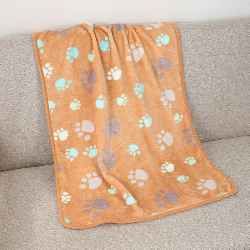 Soft Flannel Pet Blanket for Dogs & Cats – Cozy Warm Pet Sleeping Mat for Bed, Sofa, Crate & Travel