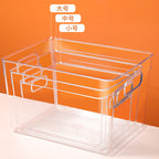 Slim Transparent Storage Box – Narrow Long PET Organizer for Kitchen & Bathroom