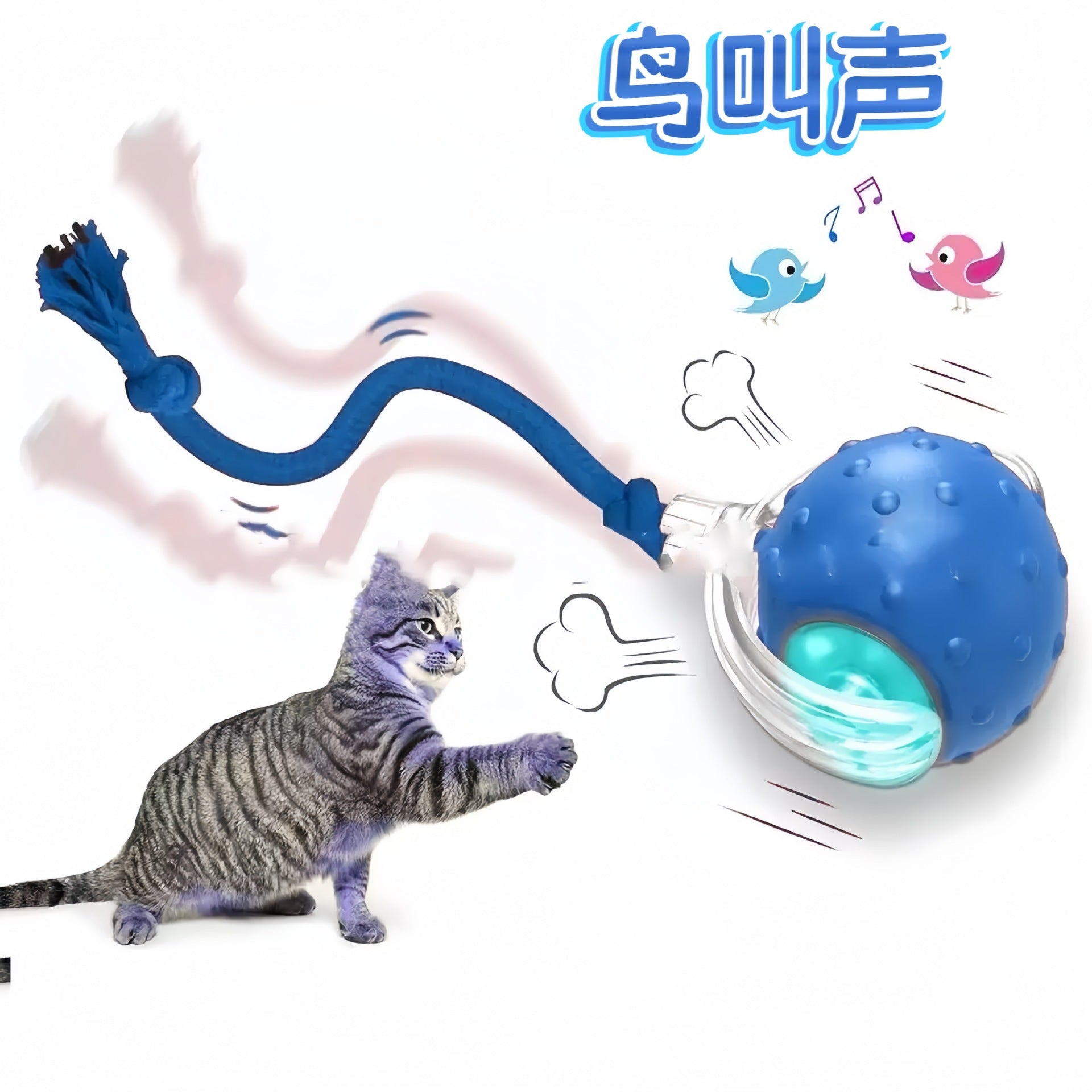 Interactive Pet Ball Toy for Cats & Dogs – Durable TPR Bouncy Ball for Active Play & Exercise
