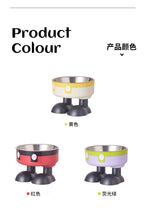 Stainless Steel Cat Bowl with Anti-Slip Base – Elevated Pet Food & Water Bowl
