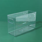 Slim Transparent Storage Box – Narrow Long PET Organizer for Kitchen & Bathroom