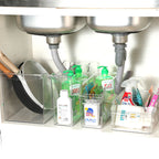 Slim Transparent Storage Box – Narrow Long PET Organizer for Kitchen & Bathroom