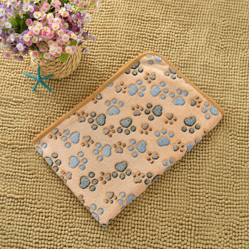Soft Flannel Pet Blanket for Dogs & Cats – Cozy Warm Pet Sleeping Mat for Bed, Sofa, Crate & Travel