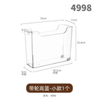 Slim Transparent Storage Box – Narrow Long PET Organizer for Kitchen & Bathroom