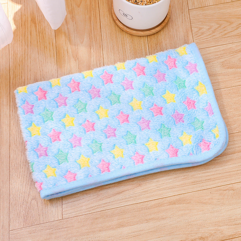 Soft Flannel Pet Blanket for Dogs & Cats – Cozy Warm Pet Sleeping Mat for Bed, Sofa, Crate & Travel