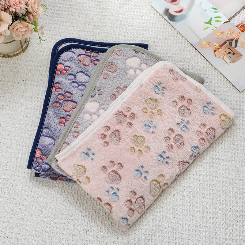 Soft Flannel Pet Blanket for Dogs & Cats – Cozy Warm Pet Sleeping Mat for Bed, Sofa, Crate & Travel