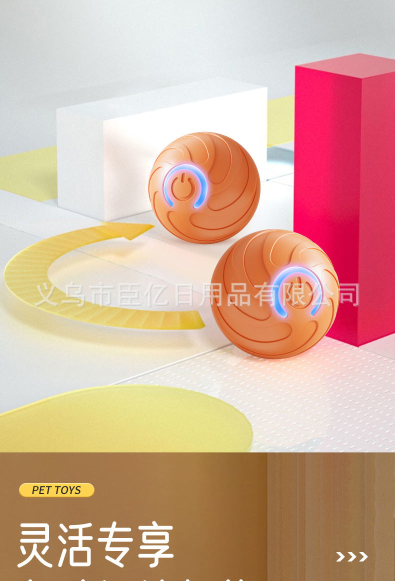 Interactive Pet Ball Toy for Cats & Dogs – Durable TPR Bouncy Ball for Active Play & Exercise