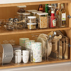 Slim Transparent Storage Box – Narrow Long PET Organizer for Kitchen & Bathroom