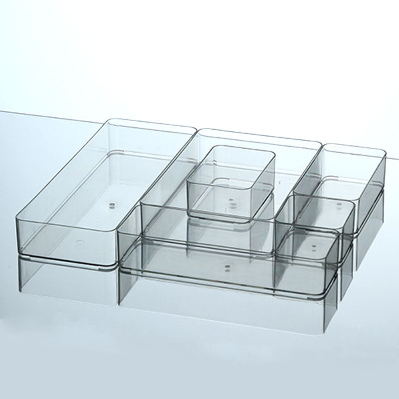 Slim Transparent Storage Box – Narrow Long PET Organizer for Kitchen & Bathroom