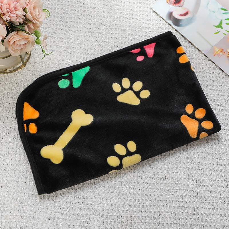 Soft Flannel Pet Blanket for Dogs & Cats – Cozy Warm Pet Sleeping Mat for Bed, Sofa, Crate & Travel