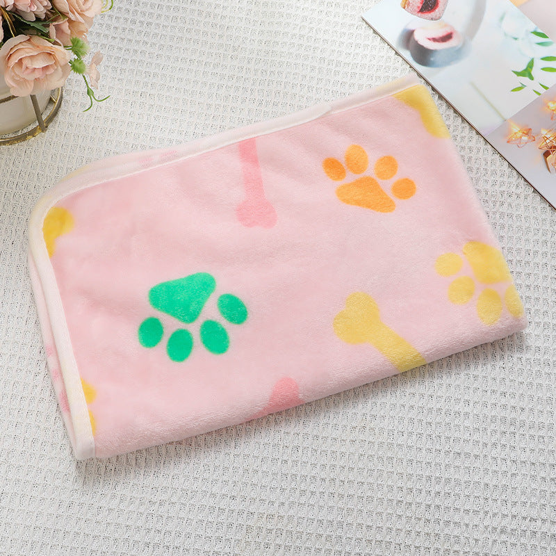 Soft Flannel Pet Blanket for Dogs & Cats – Cozy Warm Pet Sleeping Mat for Bed, Sofa, Crate & Travel