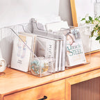 Slim Transparent Storage Box – Narrow Long PET Organizer for Kitchen & Bathroom