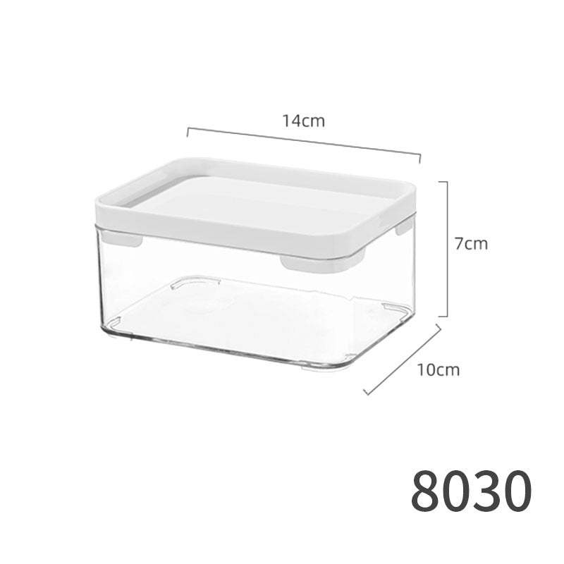 Slim Transparent Storage Box – Narrow Long PET Organizer for Kitchen & Bathroom