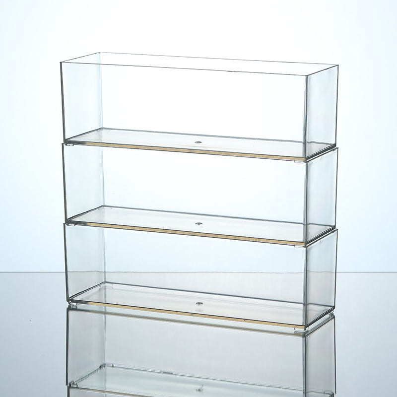 Slim Transparent Storage Box – Narrow Long PET Organizer for Kitchen & Bathroom