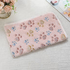 Soft Flannel Pet Blanket for Dogs & Cats – Cozy Warm Pet Sleeping Mat for Bed, Sofa, Crate & Travel