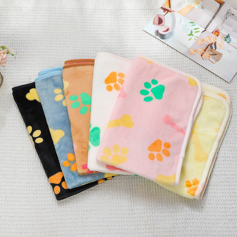 Soft Flannel Pet Blanket for Dogs & Cats – Cozy Warm Pet Sleeping Mat for Bed, Sofa, Crate & Travel