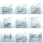 Slim Transparent Storage Box – Narrow Long PET Organizer for Kitchen & Bathroom