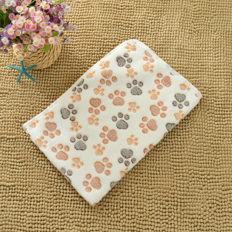 Soft Flannel Pet Blanket for Dogs & Cats – Cozy Warm Pet Sleeping Mat for Bed, Sofa, Crate & Travel