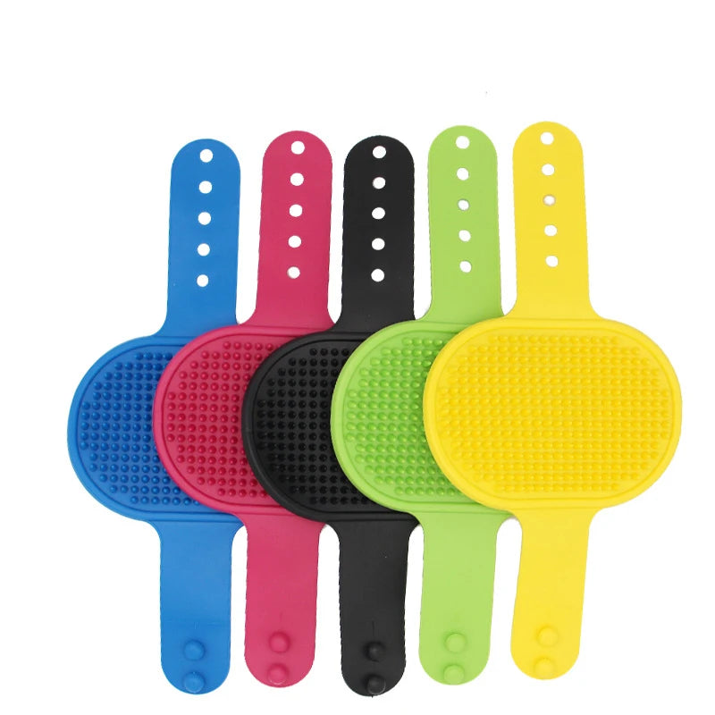 Soft Rubber Dog & Cat Bath Brush – Silicone Grooming Comb, Massage & Hair Removal Tool
