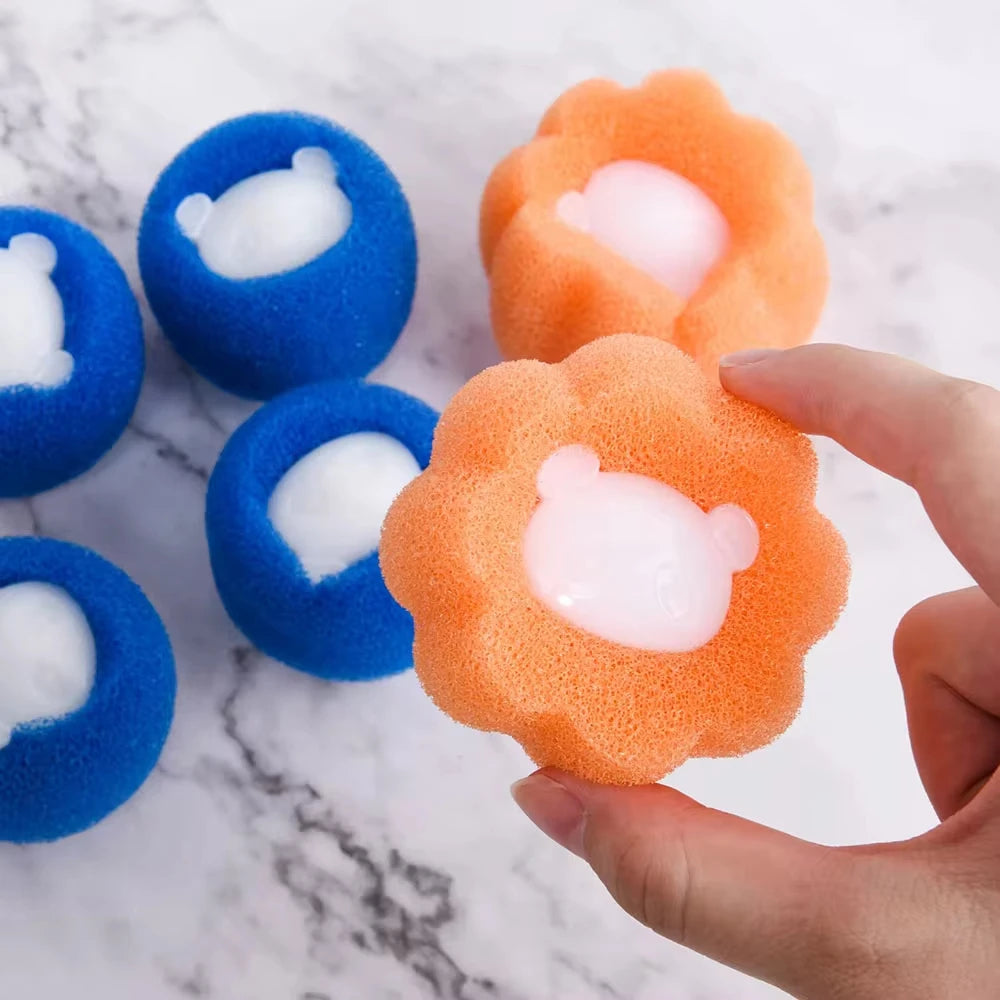 Reusable Pet Hair Remover Balls for Washing Machine – 5pcs Cat & Dog Fur Collector Laundry Tool