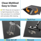 Non-Slip Waterproof Double Layer Cat Litter Mat – Washable Pet Litter Catcher Pad for Clean Home
