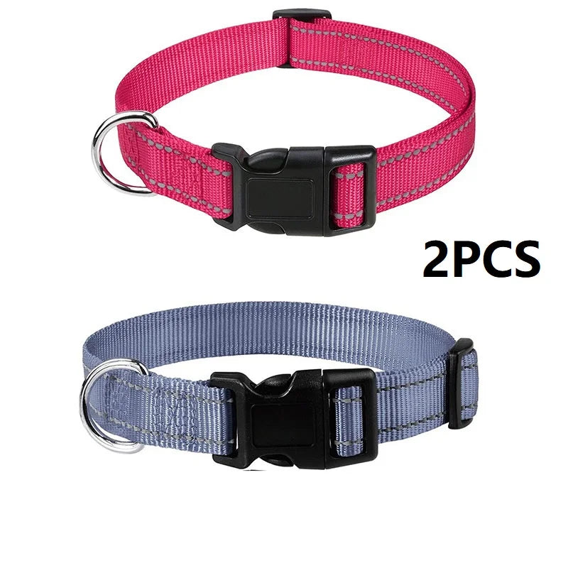 Decorative Choker Dog Collar for Small Puppies – Adjustable Nylon Pet Neck Collar