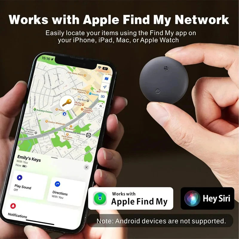Smart GPS Locator Tag – Pet, Kids, Wallet and Luggage Tracker (Apple Find My Compatible)