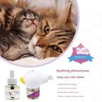 4-in-1 Pet Pheromone Diffuser for Cats andDogs | Electric Stress Relief & Calming Odorless Diffusion Set
