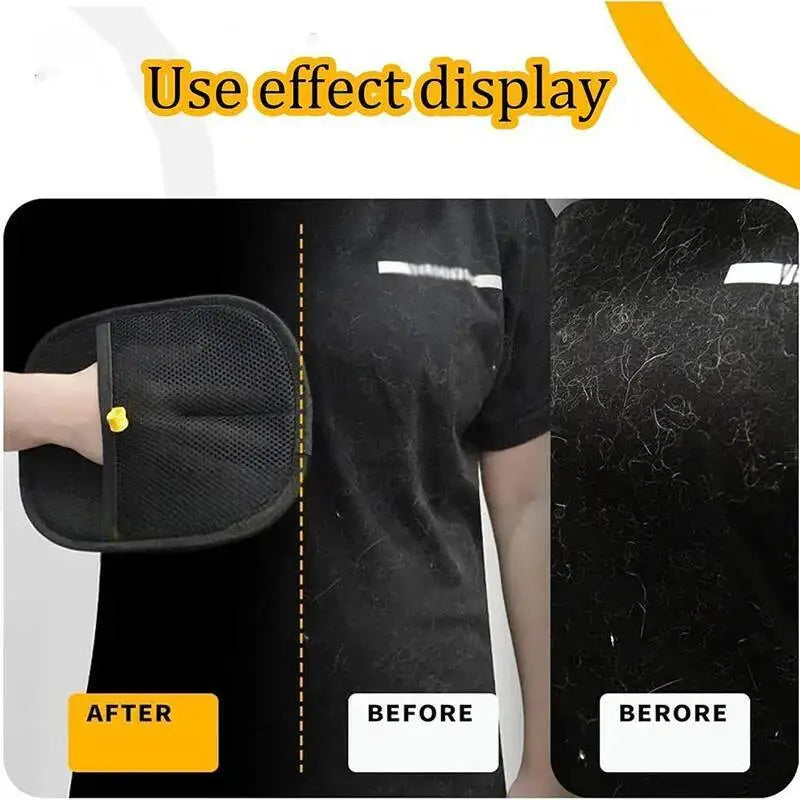 Reusable Pet Hair Removal Gloves – Double-Sided Grooming Mitt for Cats & Dogs